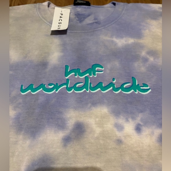 Huf NWT Huf Worldwide Tie Die T- Shirt - Picture 2 of 4